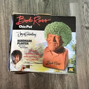 bob ross chia pet the joy of painting still in box